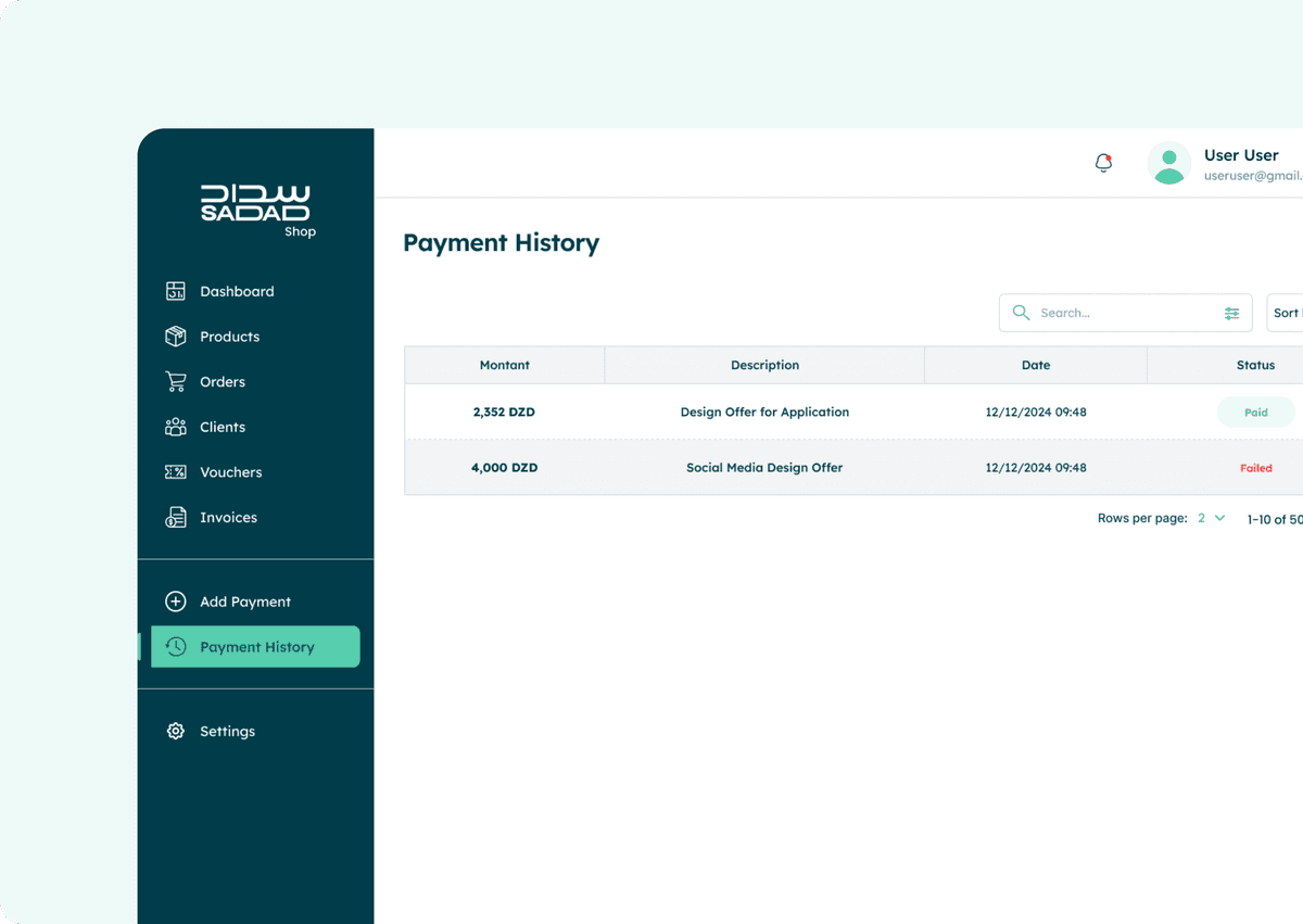 Stay in Control with Real-Time Payment History